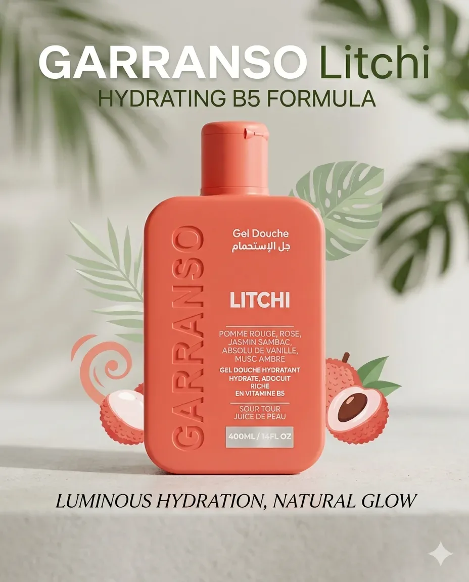 Garranso جال دوش عطر ليتشي 400ml