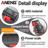 Testeur de Batteries Numérique - ANENG BT-168 Pro - Ecran LCD.