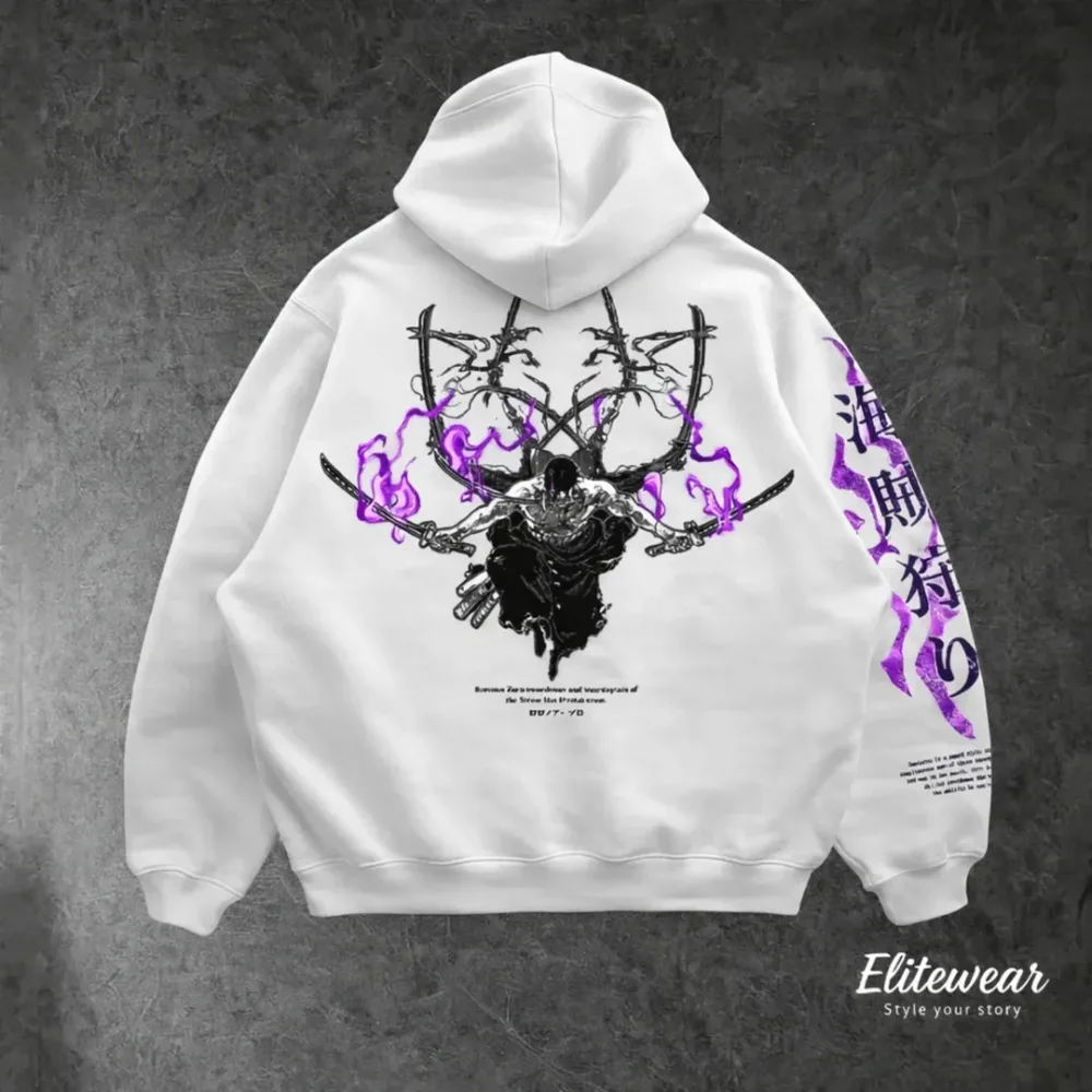 HOODIE OVERSIZE ZORO KING OF HELL