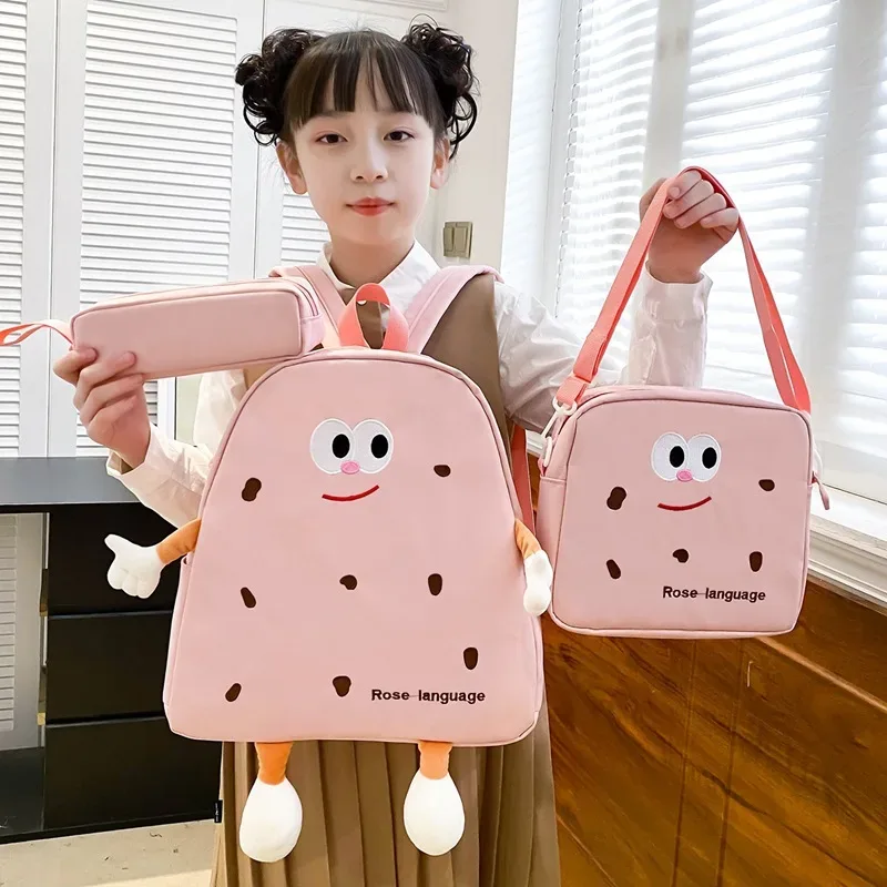 Ensemble de sac d’école Kawai pour adolescents 3Pcs  – محفظة 3 قطع كاواي