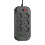 Power Strip  6 AC Outlets EU  SE6403