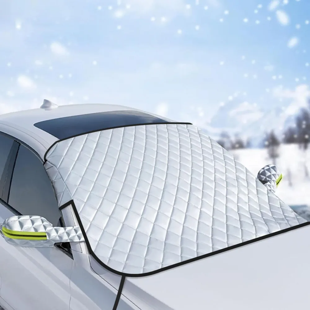 Couverture de Pare-brise Magnetique pour Voiture Toute Saison - غطاء الزجاج الأمامي للسيارة متعدد الفصول