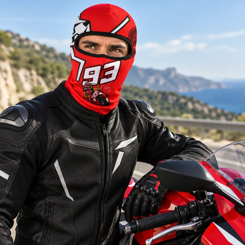 Cagoule Moto Thermique Balaclava Redbull - قناع واقي وجه كامل حراري للدراجات النارية
