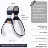 Écharpe à double usage pour nouveau-né 0-36M en tissu maillé