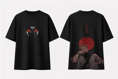 T-shirt Oversize Jujutsu Kaisen - Ryomen Sukuna (Le Roi des Fléaux)