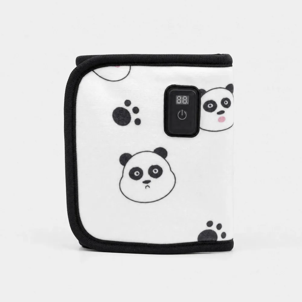 🐼 Chauffe-Biberon Nomade USB - Housse Motif Panda avec Écran LED