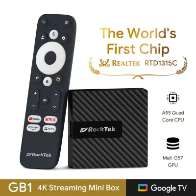 Rocktek Gb1 Dongle 4K Google TV