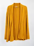 Cache Cache – Gilet léger jaune moutarde femme