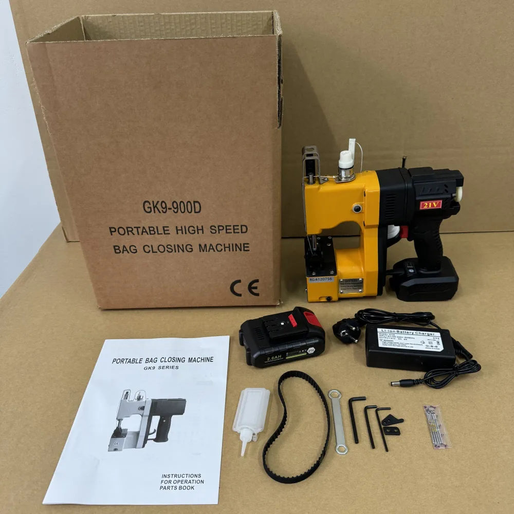 Machine a Coudre de Sac Avec Batterie GK9-900