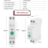Disjoncteur Protecteur intelligent MANHAT Tuya Wifi 63A