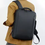Sac à Dos Business Voyage pour Homme Convertible en Sac à Main Poche Extensible Vert SACHM01V - حقيبة ظهر للرجال متعددة الاستخدامات للكمبيوتر المحمول