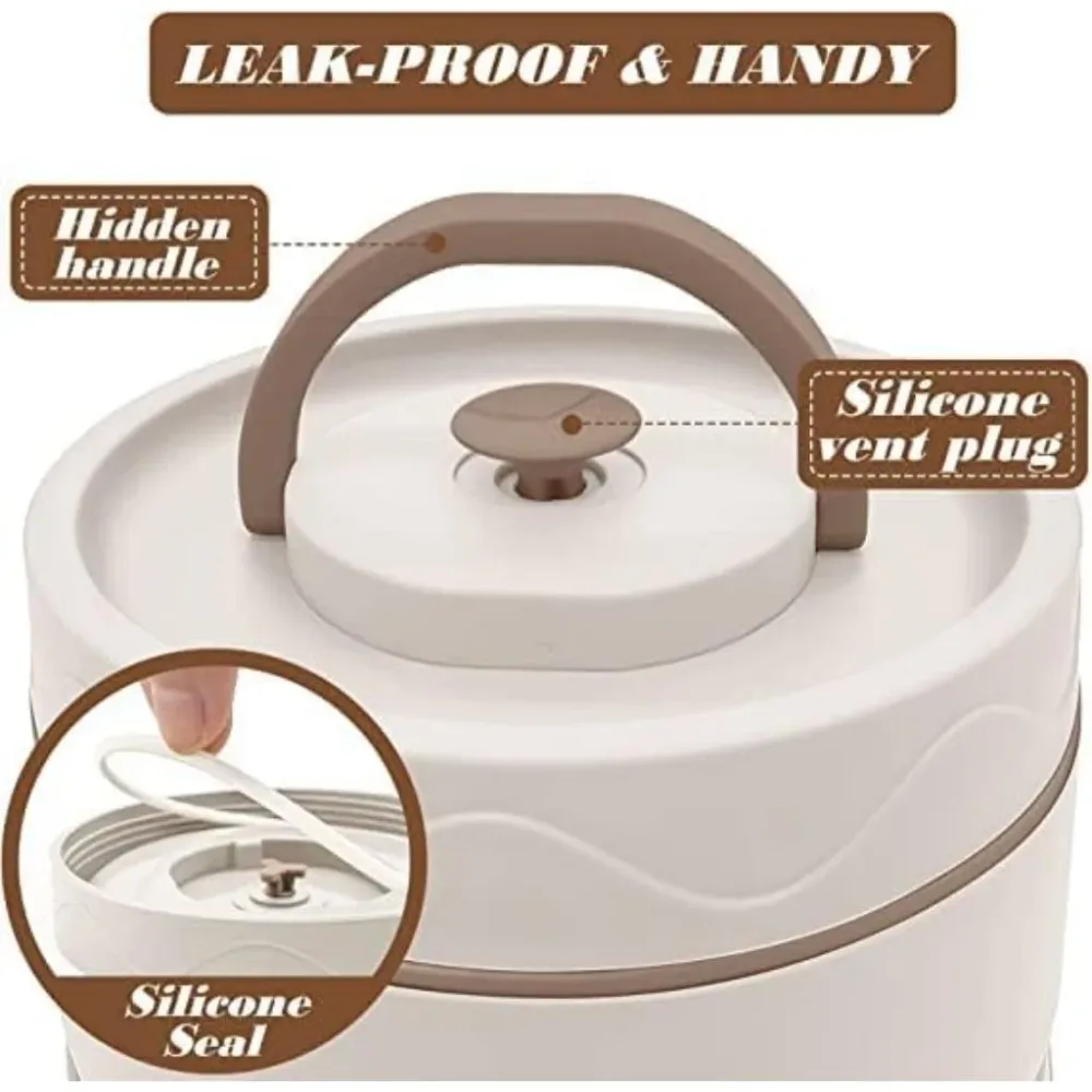Lunch Box 3 étage avec Sac Isotherme Isolant – حافظة طعام حرارية 3 طبقات قابلة للاستخدام في الميكروويف