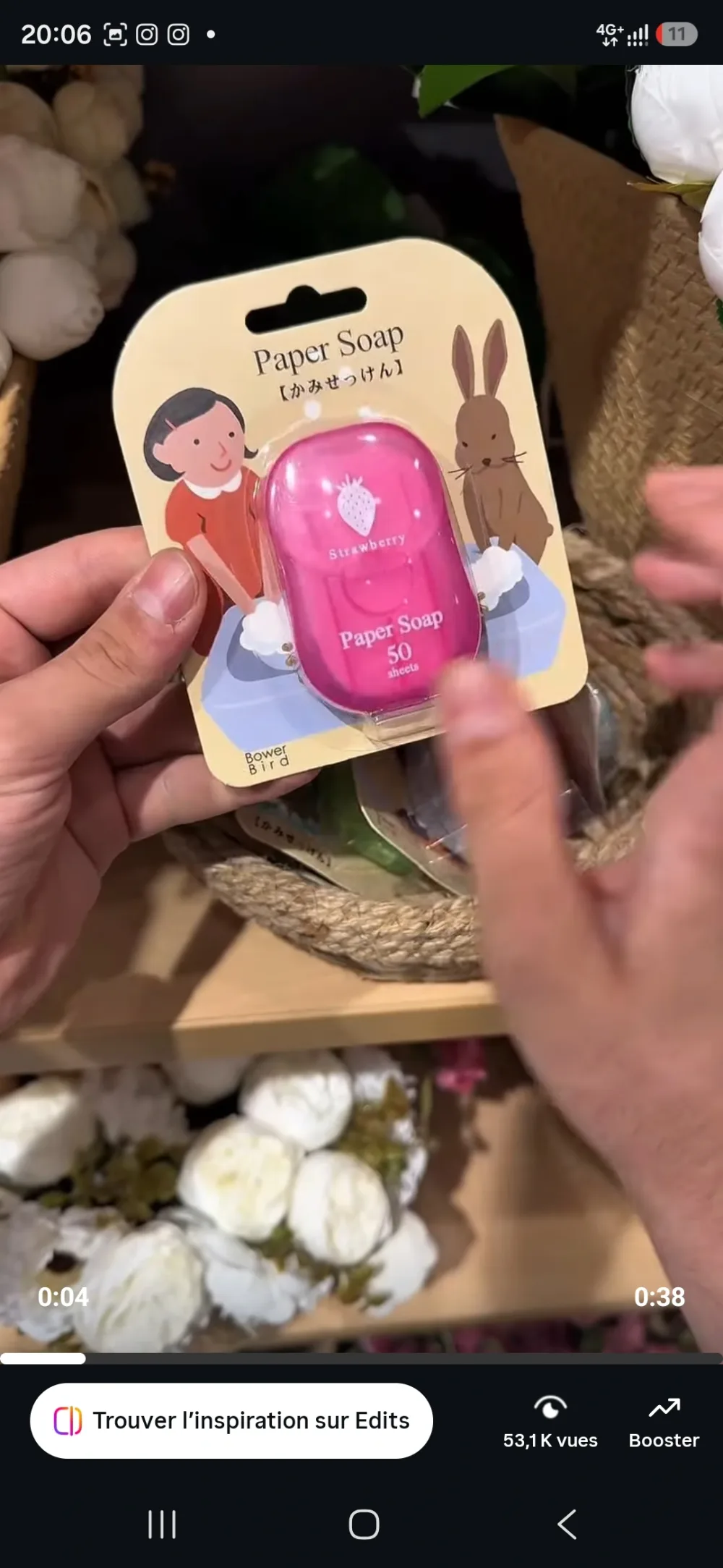 Savon papier 50 piéce