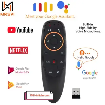 Télécommande G10S vocale, universelle, 2.4G, sans fil, IR Air Mouse