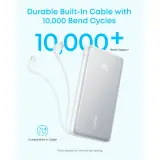 Anker Zolo Powerbank 10000mAh 22.5W Fast Charging Power Bank with Built-in USB-C Cable A110D