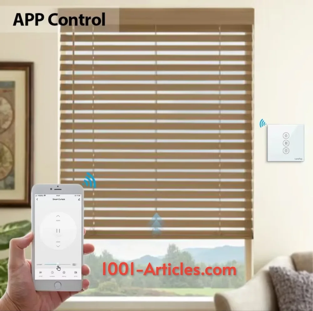 Interrupteur Tactile avec télécommande RF Tuya Smart contrôle des Volets Roulants