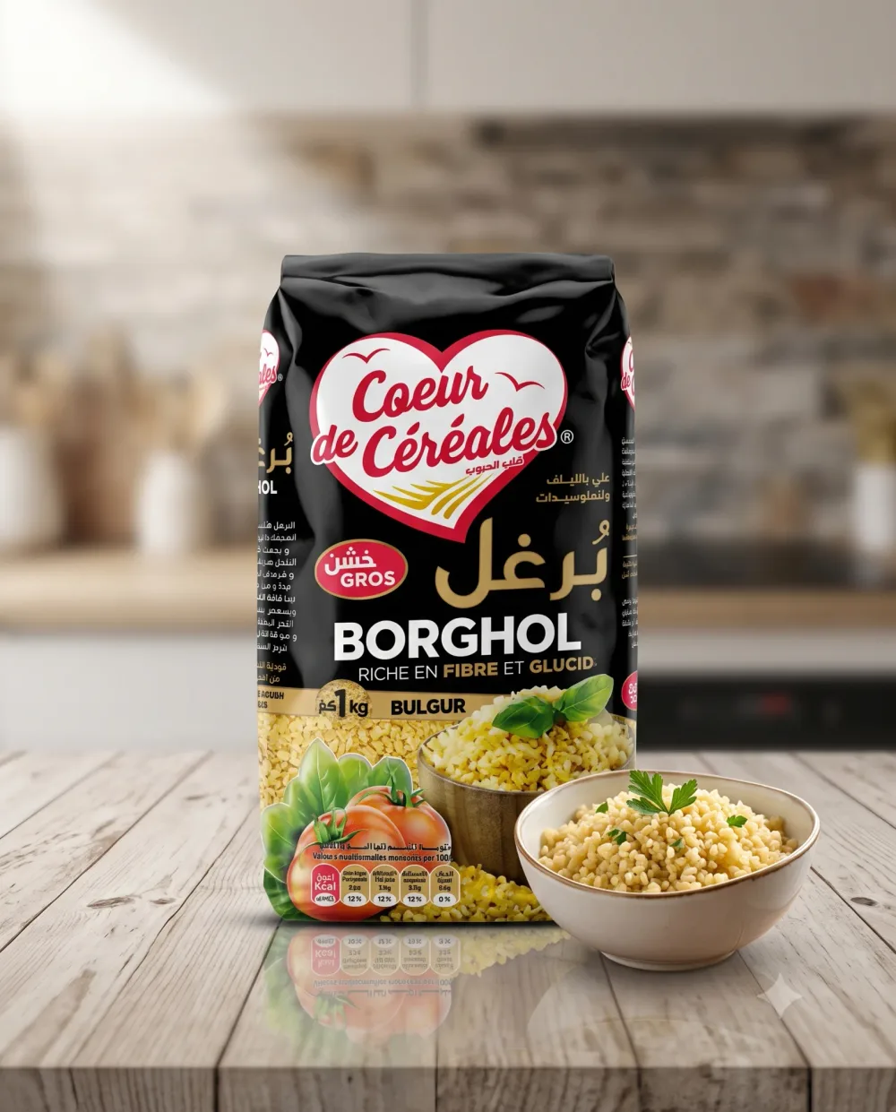 برغل خشن -قلب الحبوب-1كغ