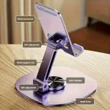 Support Téléphone Métallique Pliable 360° – Bureau