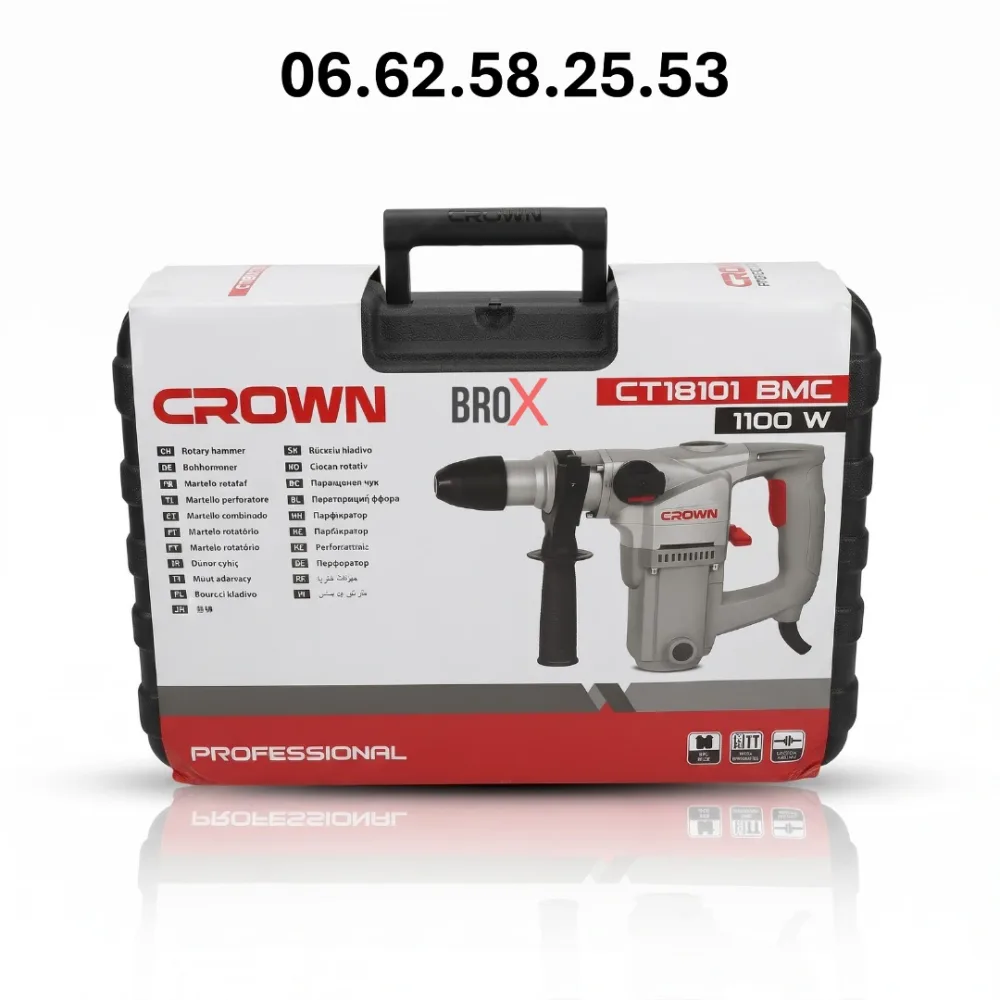 Marteau Perforateur  1100w CROWN CT18101 BMC 1100W