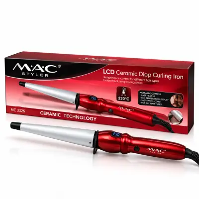 MAC Styler MC-3326 Fer à boucler conique 230°C LCD Ceramique