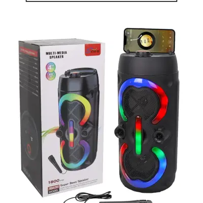 Sing-E ZQS4292 Portable Wireless Blue Tooth haut-parleur Outdoor Live Karaoke DJ KTV Party RVB LED Microphone