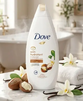 Dove غسول بعطر البندق والفانيلا 700ml
