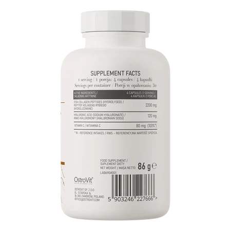 Collagène Marin + Acide Hyaluronique + Vitamine C 120 gélules