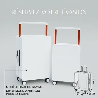 Valise rigide premium qualité Bras large