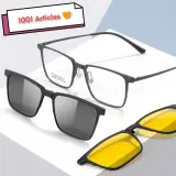 Lunettes Titane de soleil et vision nocturne 03 en 01 hommes et femmes