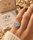 Oval Love Bridal Set – طقم خواتم فاخر