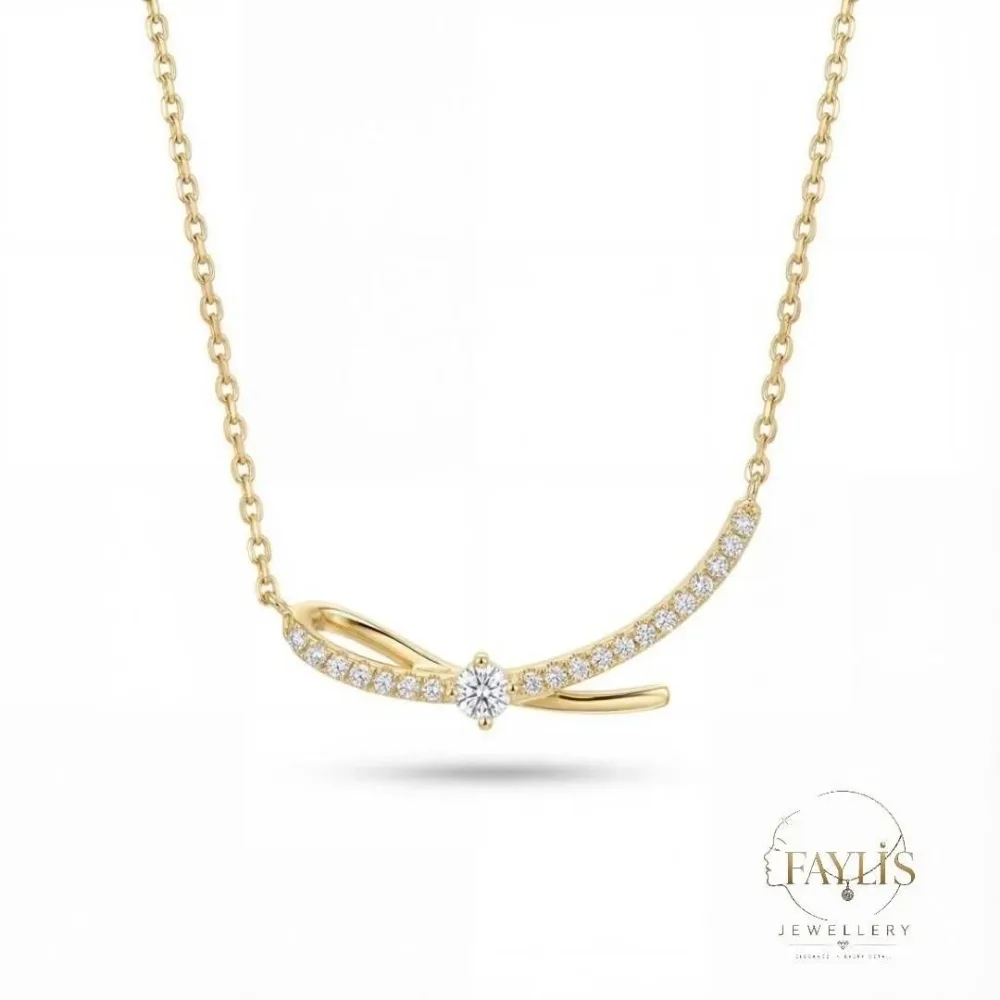 سلسة عقود الفراشة / BOW necklace 🦋