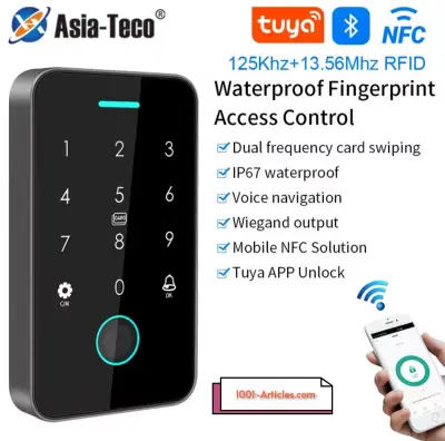 Clavier / Panneau de control d'accès - Double RFID - NFC - Tuya Smart.