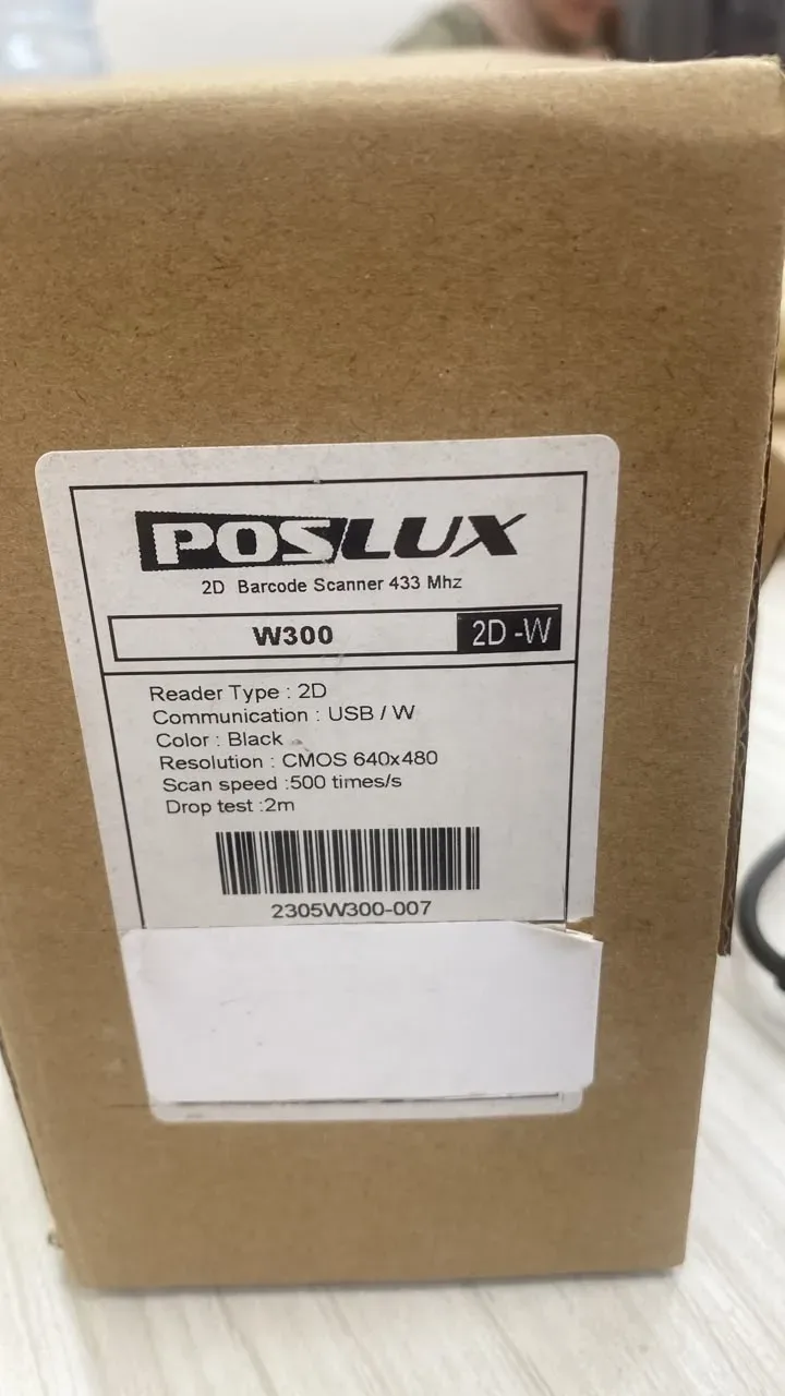 LECTEUR CODE BARRE SANS FIL POSLUX W300