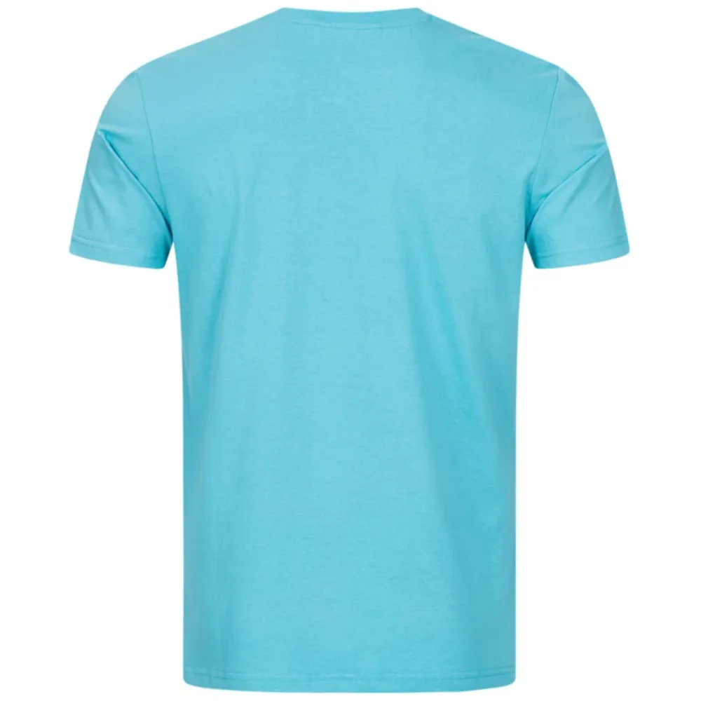 T-shirt  Ben Sherman sans col 100% Coton Bleu ciel