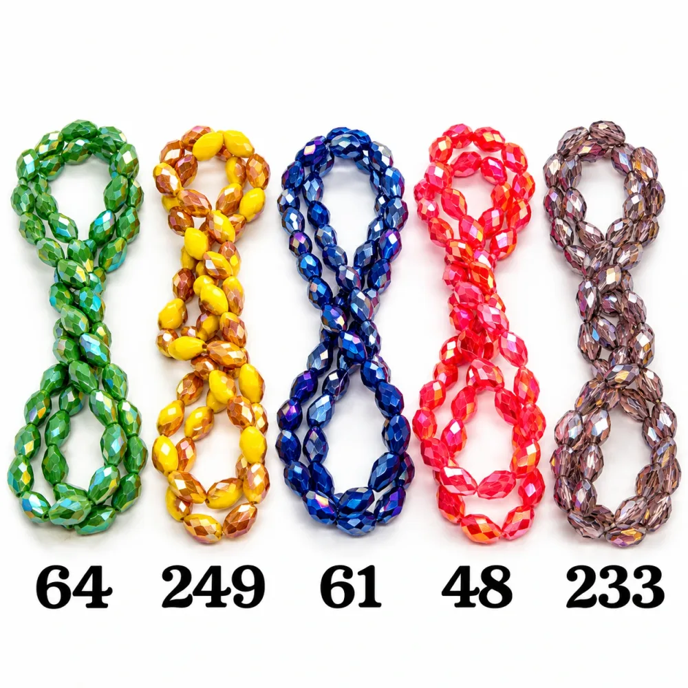 Cristal Goute 8*11 Qty:10 fil