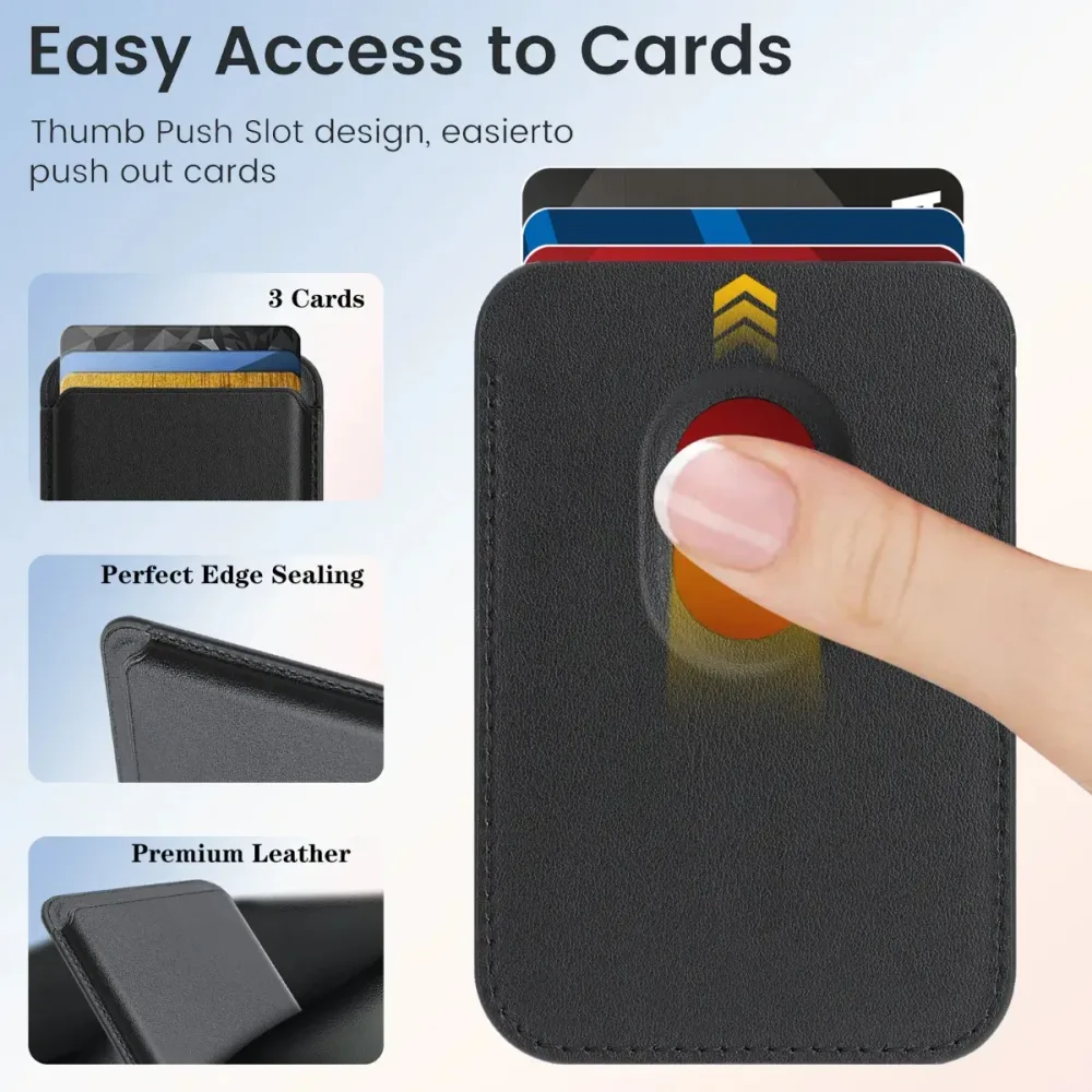 Porte-Cartes Magnétique MagSafe pour Téléphone – Format Compact