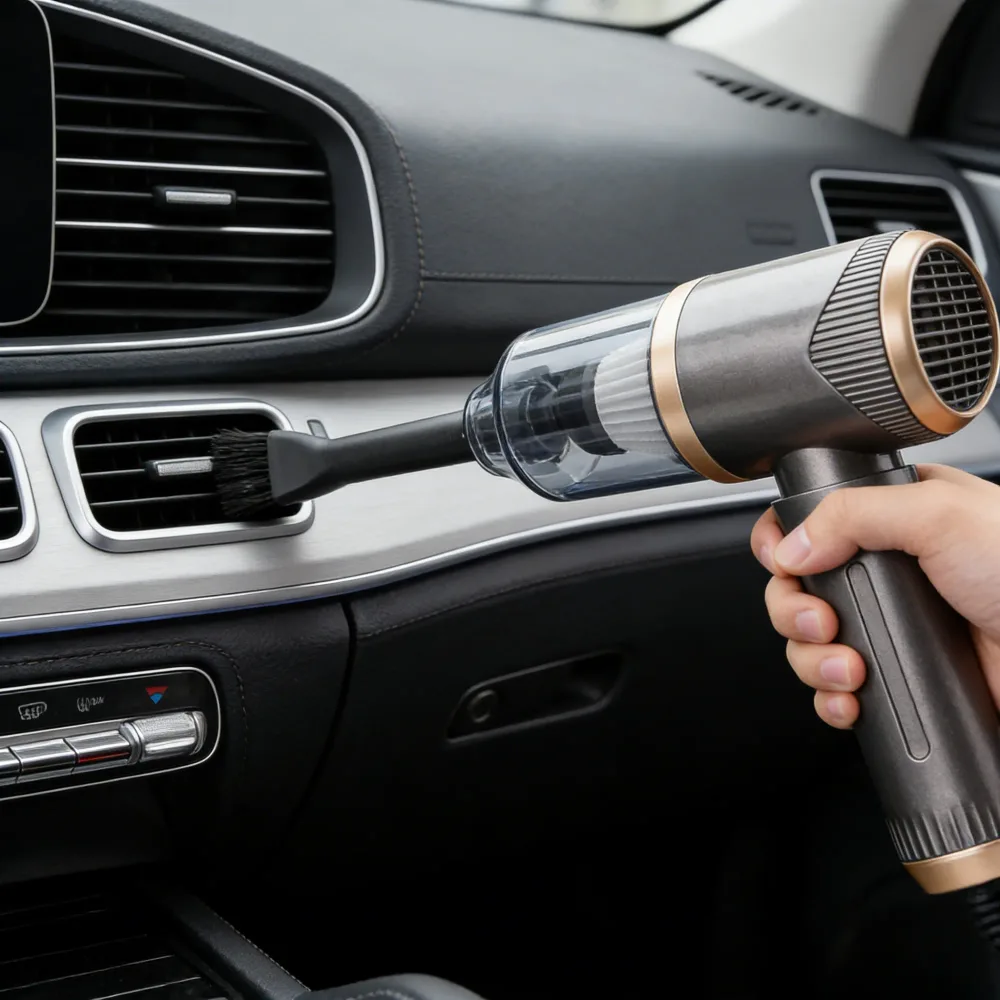 Aspirateur Sans Fil Portatif 4en1 Pour Voiture et Maison Suction 5000Pa - مكنسة لاسلكية محمولة للسيارة والمنزل 4 في 1