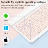 Combo clavier et souris avec support de téléphone compatible ( windows + ios + android )