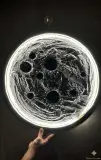 لوحة القمر المضيئة ثلاثية الأبعاد (3D Luminous Moon