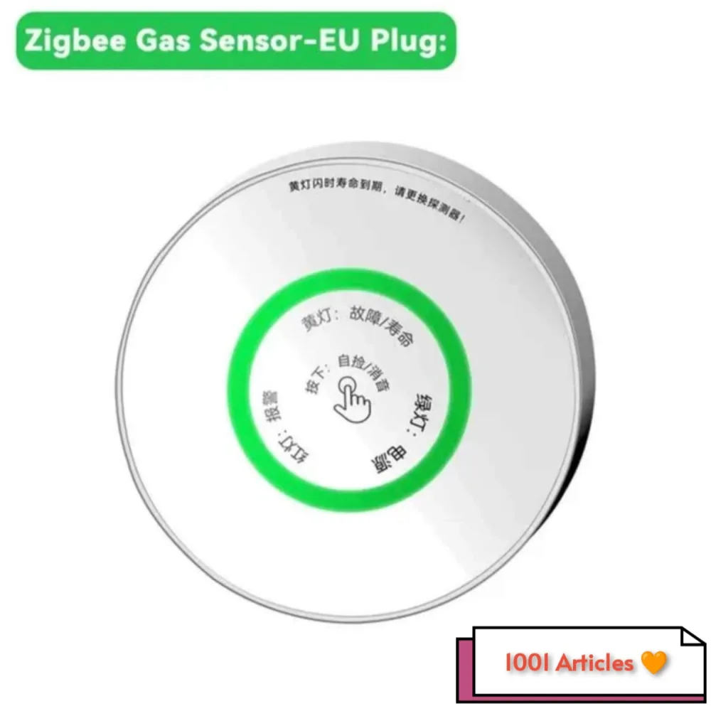 Détecteur intelligent de fuite de gaz Meian avec sirène - Tuya Smart