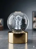 Veilleuse boule de cristal 🔮 3D " 9cm "