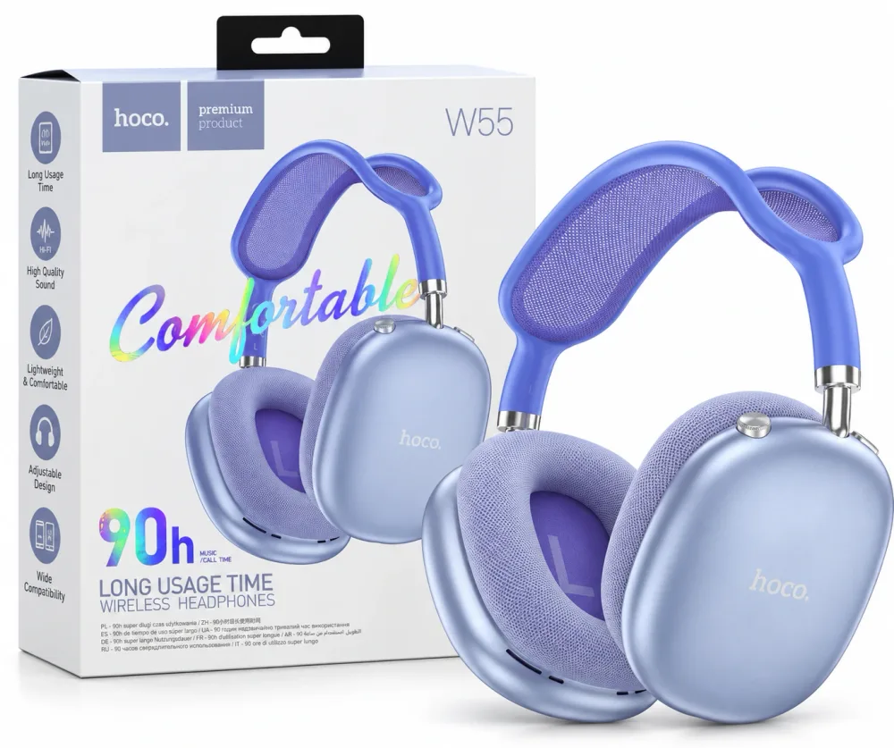 Casque Bluetooth HOCO W55 Wireless Hi-Fi – 90H Playtime