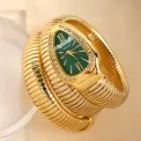 ساعة نسائية ذهبية على شكل أفعى - BVLGARI - بعدة ألوان