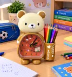 Réveil avec porte stylo pour enfant