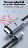 Adaptateur Type C vers HDMI 8k @ 60Hz 4K @ 120Hz, câble HDTV convertisseur TV.