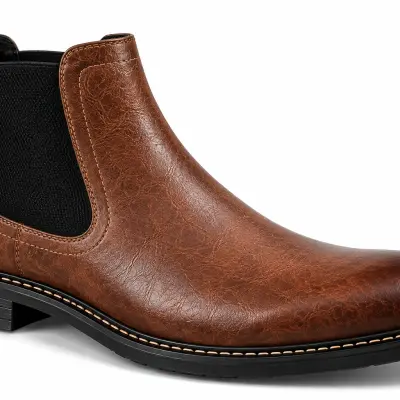 Bottines Homme CityLine Chelsea en Cuir Marron – Style Élégant