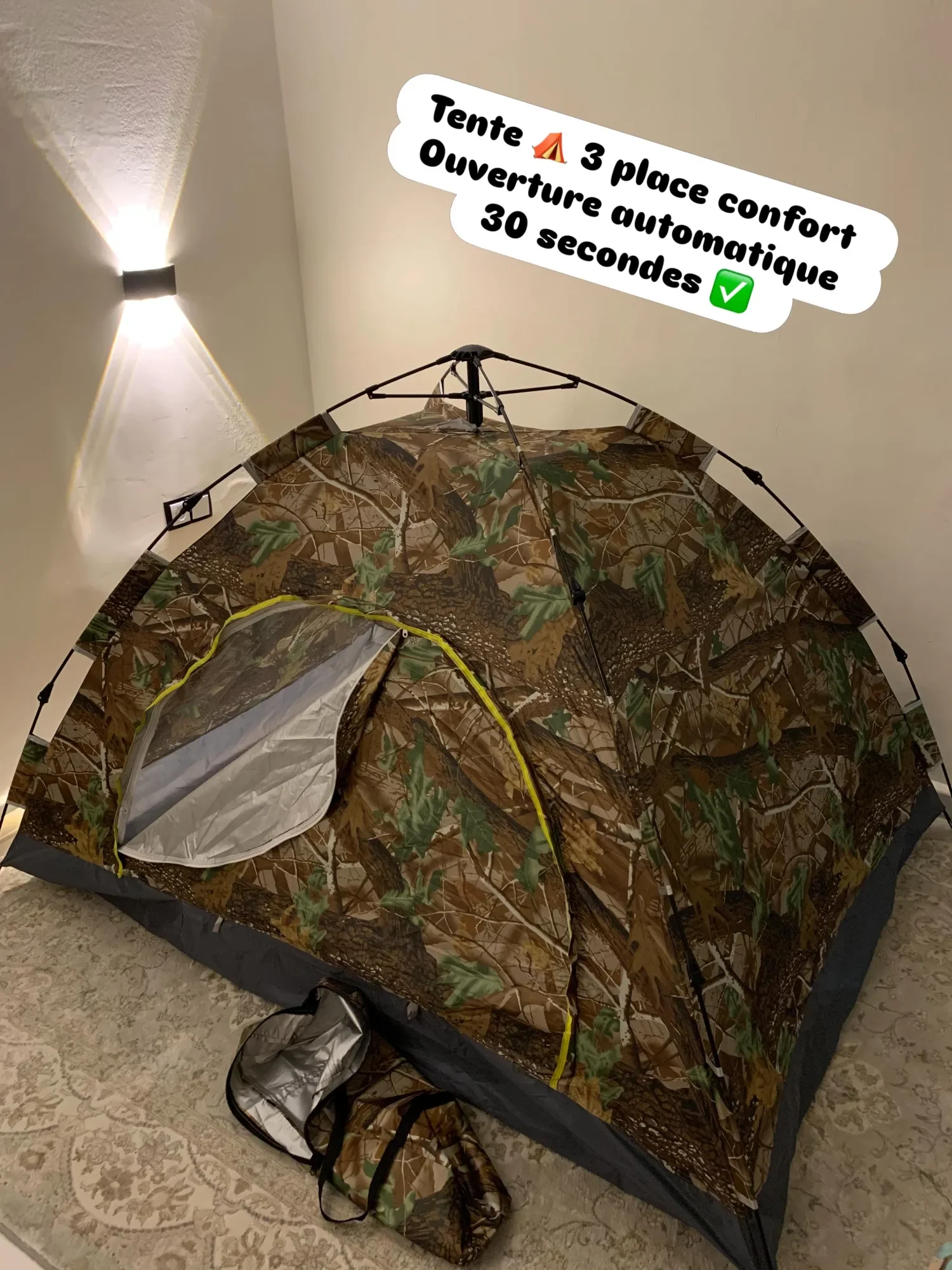 Tente ⛺️ 3 place confortable