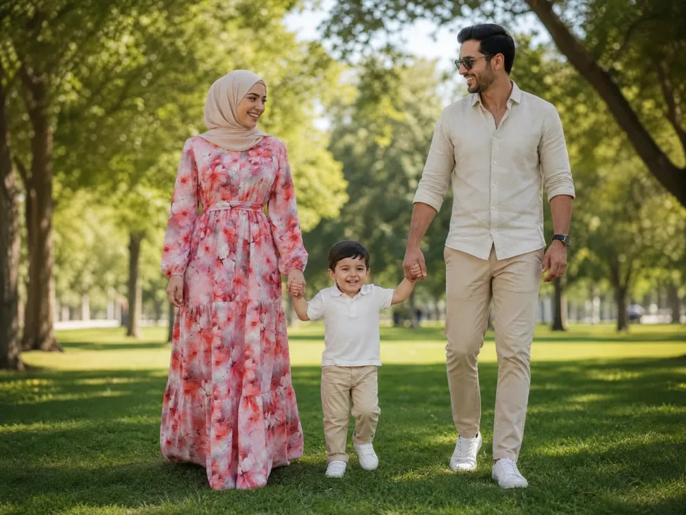 فستان بتلات الكرز – احتشام يلامس الفن