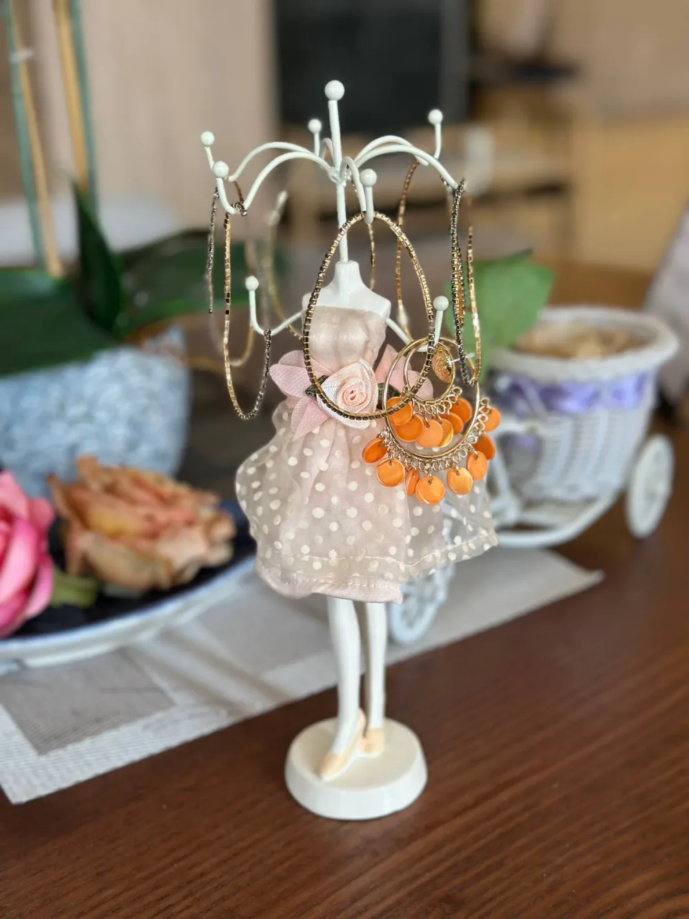 Présentoir à Bijoux Poupée Élégante