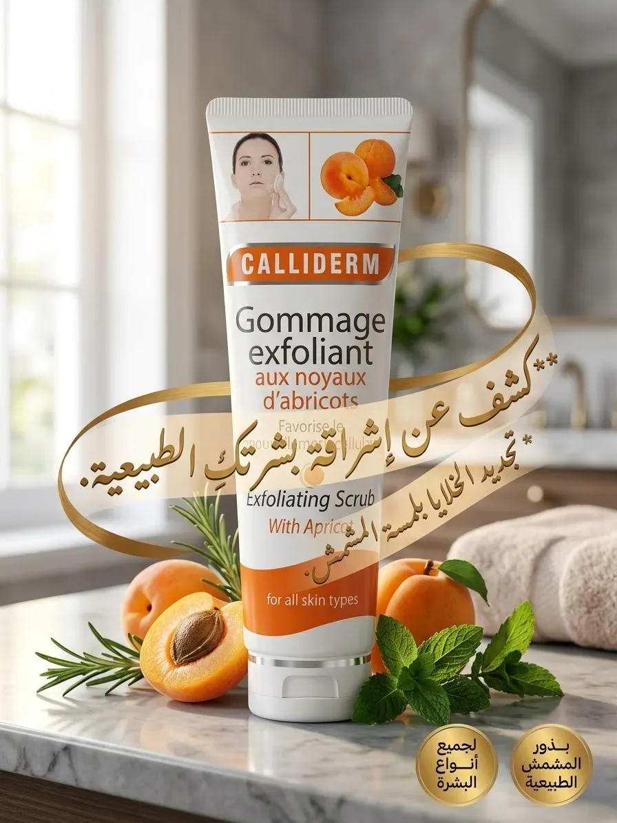 مقشر "كاليديرم" بخلاصة نوى المشمش gommage